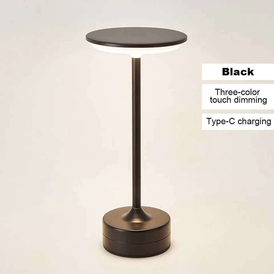 Touch Sensor LED Table Lamp – USB Rechargeable, Portable Night Light for Bedroom, Reading, Restaurant & Hotel