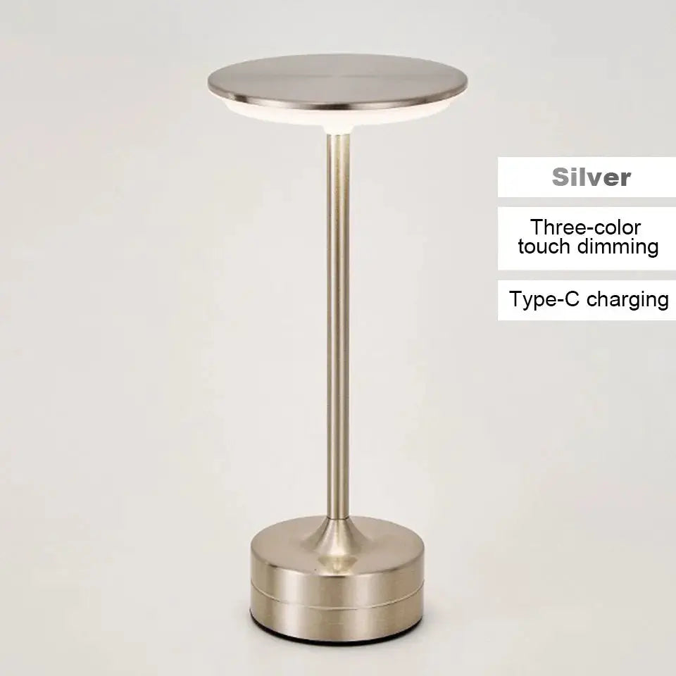 Touch Sensor LED Table Lamp – USB Rechargeable, Portable Night Light for Bedroom, Reading, Restaurant & Hotel