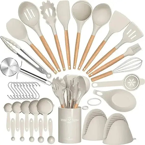 36-Piece  Silicone Kitchen Utensils Set with  Holder