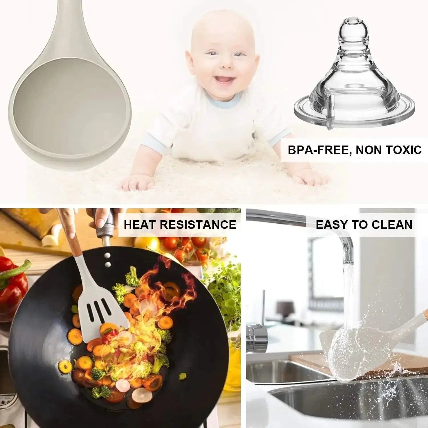 36-Piece  Silicone Kitchen Utensils Set with  Holder