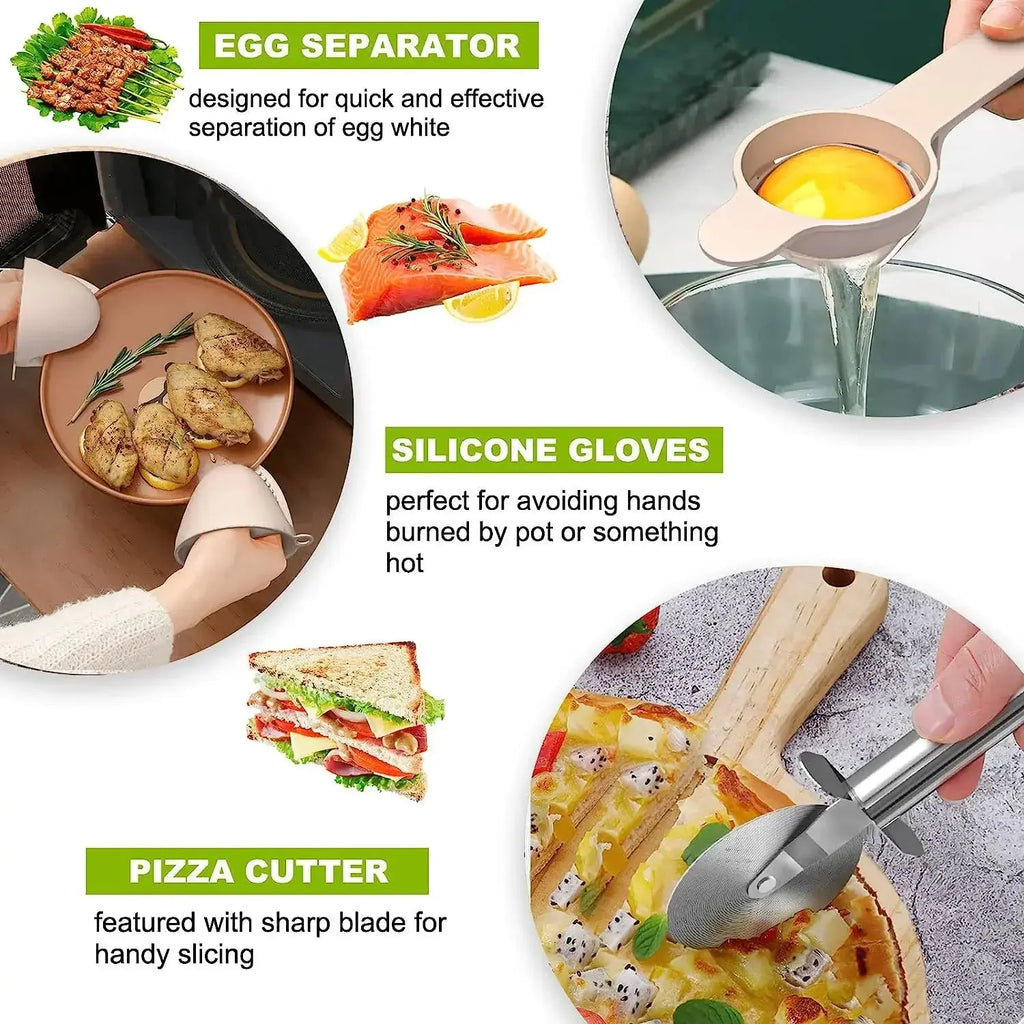 36-Piece  Silicone Kitchen Utensils Set with  Holder