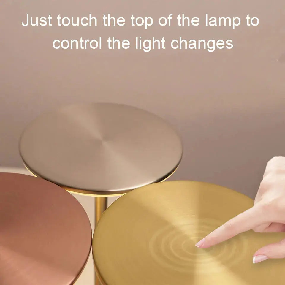Touch Sensor LED Table Lamp – USB Rechargeable, Portable Night Light for Bedroom, Reading, Restaurant & Hotel